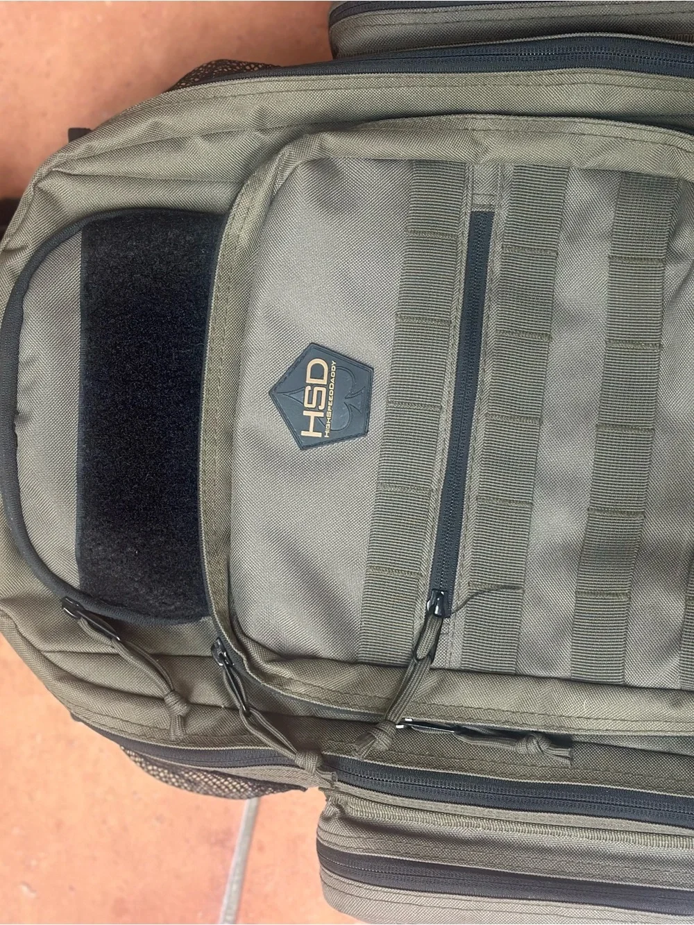 Tactical Olive Green Men's Backpack - Durable Field Pack